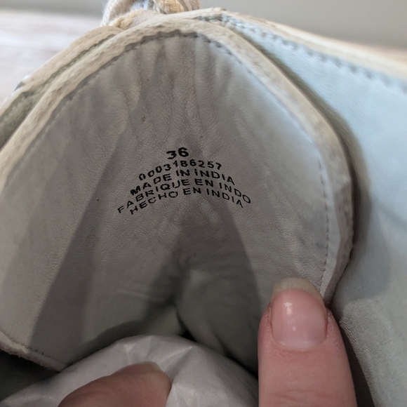 Free People Santa Fe Lace Up Eyelet Leather Boot NWOT Ecru 36 6 - Picture 14 of 16